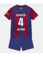 Barcelona Ronald Araujo #4 Domácí dres pro děti 2023-24 Krátký Rukáv (+ trenýrky)